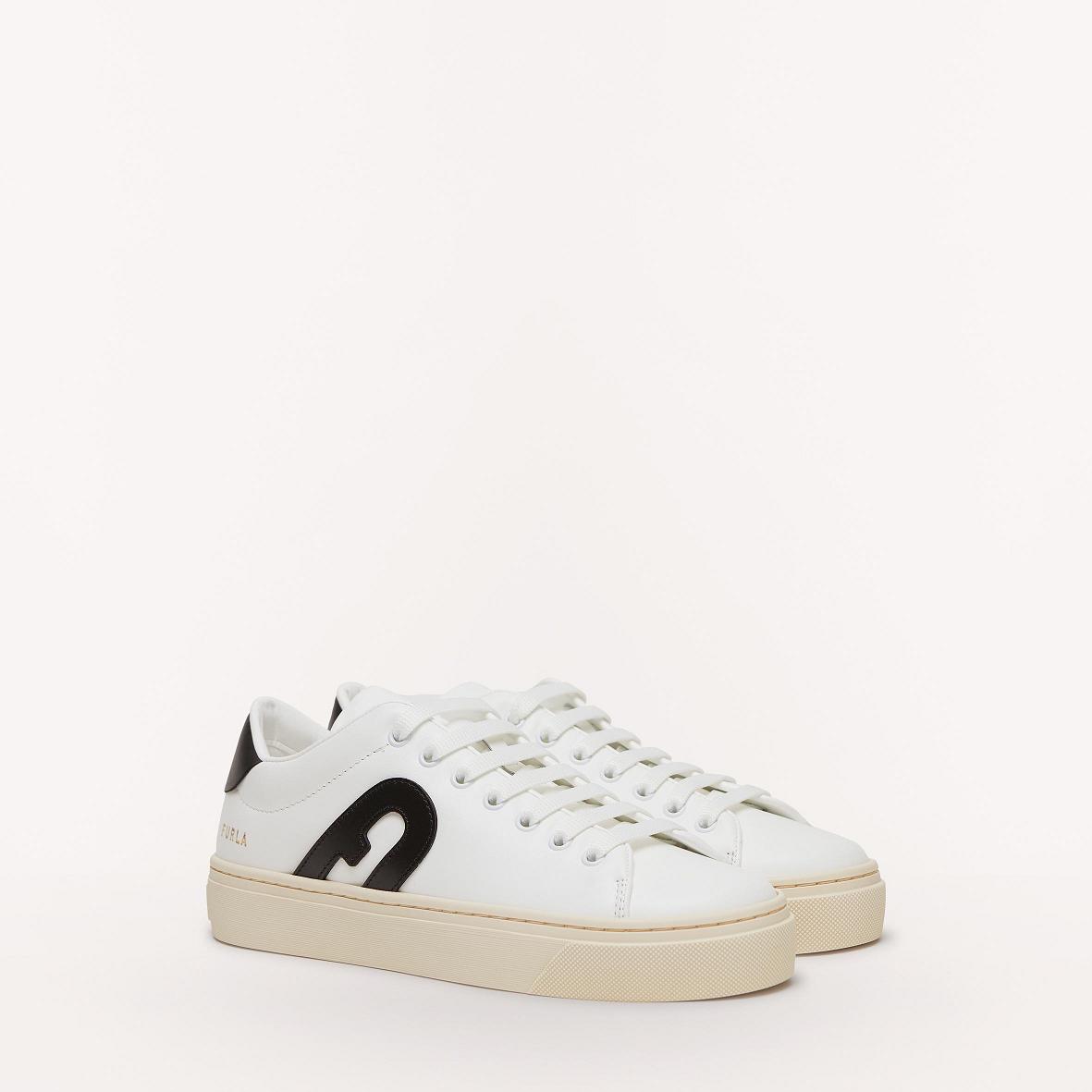 Furla Joy Sneaker Dam Vita Svarta Sverige LEC457982